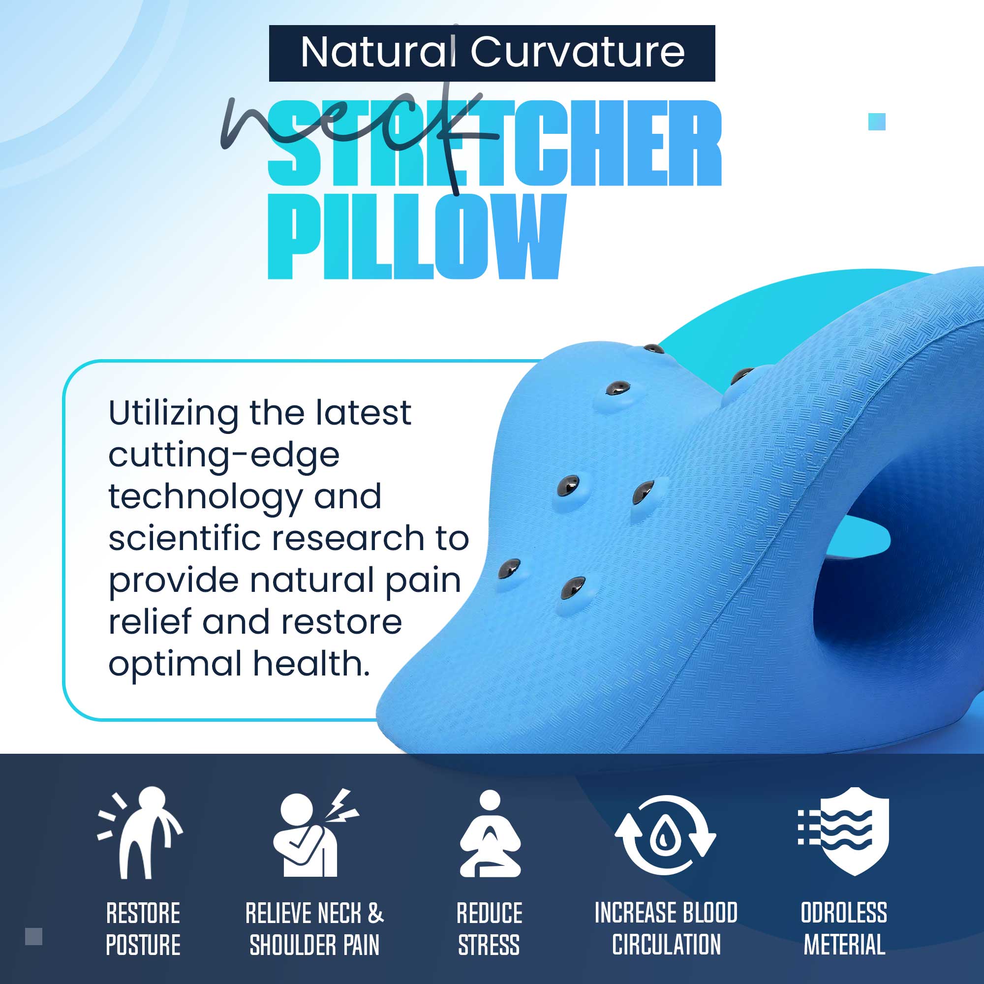 Cervical Spine Stretch Pillow – Rovia Health